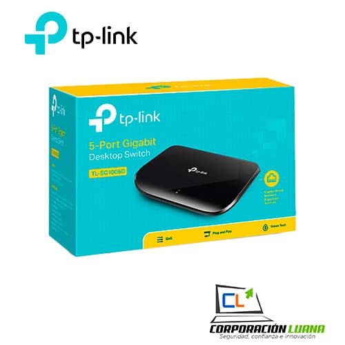 SWITCH TP-LINK 5 PUERTOS ( TL-SG1005D ) 10/100/1000 MBPS                                                                                              