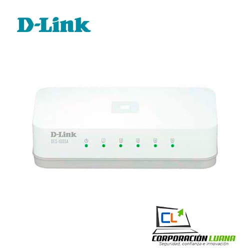 Imagen de SWITCH D-LINK 5 PUERTOS ( DES-1005A ) 10/100 MBPS                                                                                                     