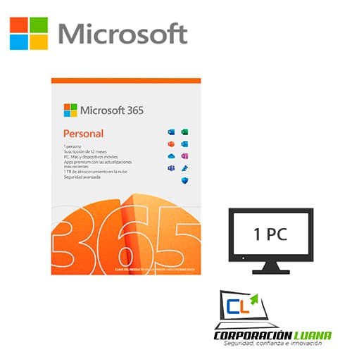 Imagen de LICENCIA OFFICE 365 PERSONAL ( QQ2-00008TP ) 12 MESES | 1 PC/MAC | 64 BITS | ESPAÑOL