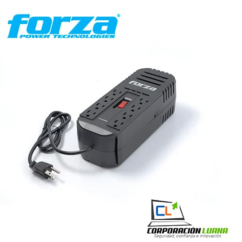 ESTABILIZADOR FORZA 8 TOMAS ( FVR-2202 ) 2200VA                                                                                                       