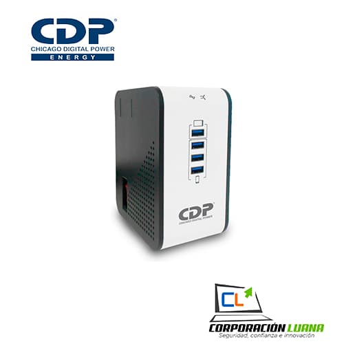 ESTABILIZADOR CDP 8 TOMAS 220W( R2CU AVR 1008I ) 1000VA | 4 USB                                                                                       