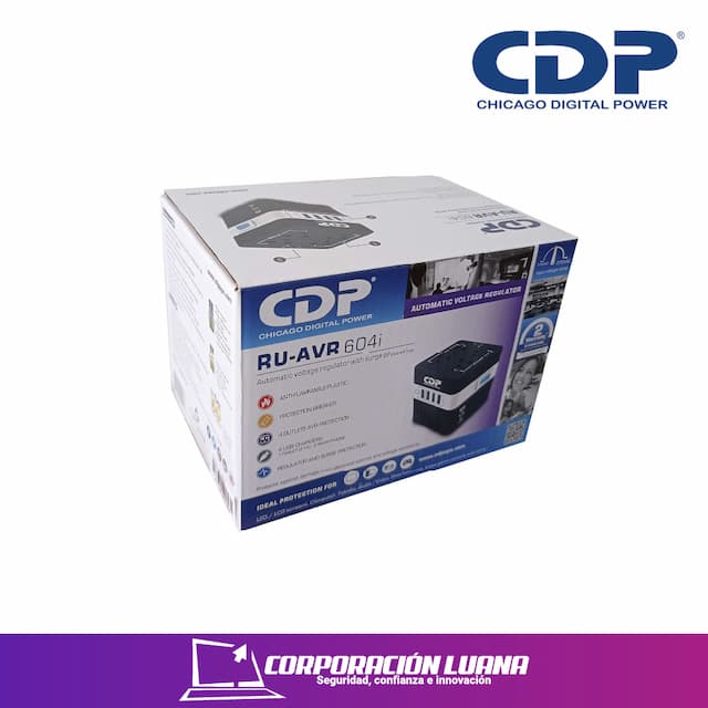 ESTABILIZADOR CDP 4 TOMAS ( RU AVR 604I ) 600VA | 4 USB 220V                                                                                          