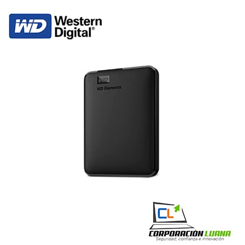 DISCO DURO EXTERNO WESTER DIGITAL 2TB ELEMENTS ( WDBU6Y0020BBK-EB ) NEGRO                                                                             