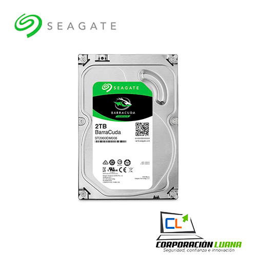 Imagen de DISCO DURO  SEAGATE 2TB ( ST2000DM008 ) VERDE | 256MB | 7200RPM | COMPUTER