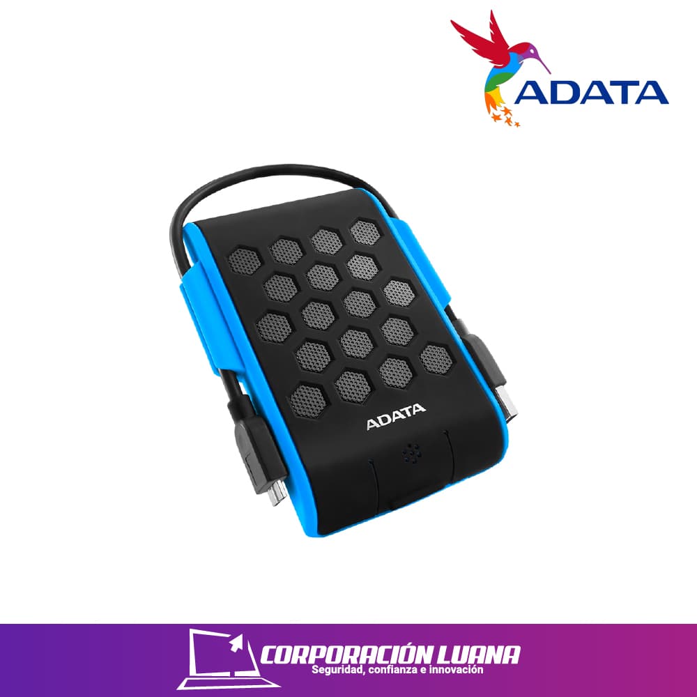 Imagen de DISCO DURO EXTERNO ADATA HD720 2TB ( AHD720-2TU31-CBL ) NEGRO C/ AZUL  | USB 3.0 | ANTI GOLPE