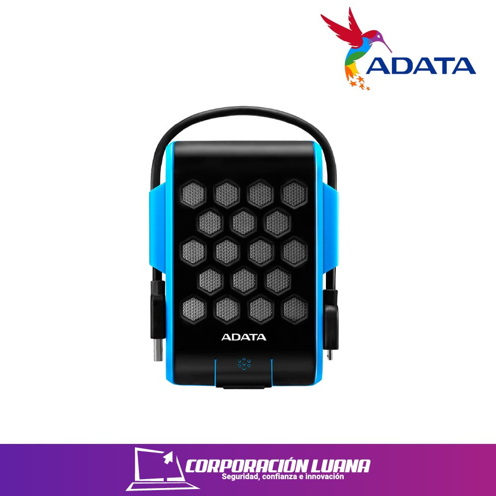 Imagen de DISCO DURO EXTERNO ADATA HD720 2TB ( AHD720-2TU31-CBL ) NEGRO C/ AZUL  | USB 3.0 | ANTI GOLPE