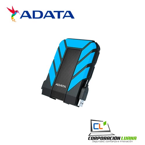 Imagen de DISCO DURO EXTERNO ADATA HD710 PRO 2TB ( AHD710P-2TU31-CBL ) AZUL C/ NEGRO | USB 3.0 | ANTI GOLPE