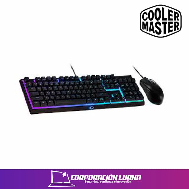 COMBO COOLER MASTER MS111 ( MS-111-KKMF1-LS ) TECLADO+MOUSE | SEMI-MECANICO | LED- RGB                                                                