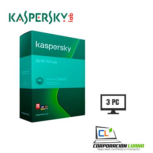 ANTIVIRUS  KASPERSKY ( 083832305611 ) 2020 | 3 PCS