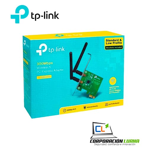 Imagen de ADAPTADOR DE RED INTERNO TP-LINK ( TL-WN881ND ) 300MBPS | PCI EXPRESS