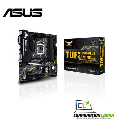 Imagen de MOTHERBOARD ASUS TUF GAMING B365M PLUS WIFI ( B365M-PLUS-WIFI ) DDR4 | LGA1151