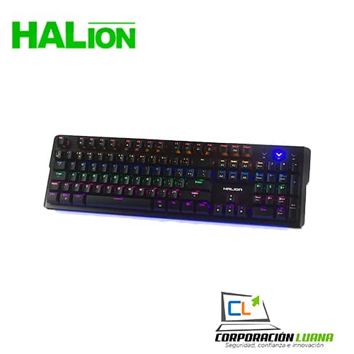 Imagen de TECLADO GAMER MECANICO HALION MUSTANG HA-K940 LED