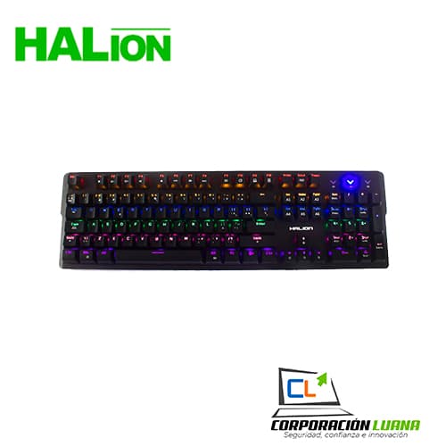 Imagen de TECLADO GAMER MECANICO HALION MUSTANG HA-K940 LED