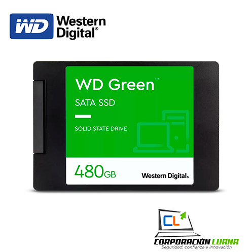 Foto del producto SSD SOLIDO WESTERN DIGITAL 480GB 2.5 ( WDS480G2G0A-00JH30 )