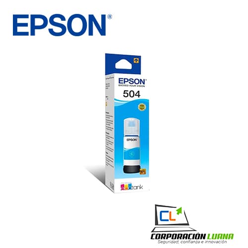 Foto del producto TINTA EPSON  T504220-AL 504 CIAN ( C13T03N22A ) L4150 / L4160 / L6171 + | 70ML