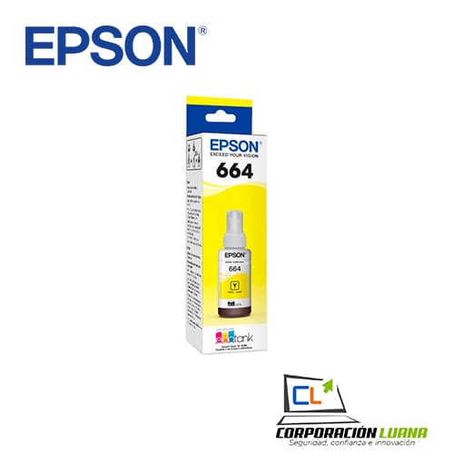 Foto del producto TINTA EPSON  T664420 AMARILLO ( C13T66442A ) L210 / L355 / L555 +