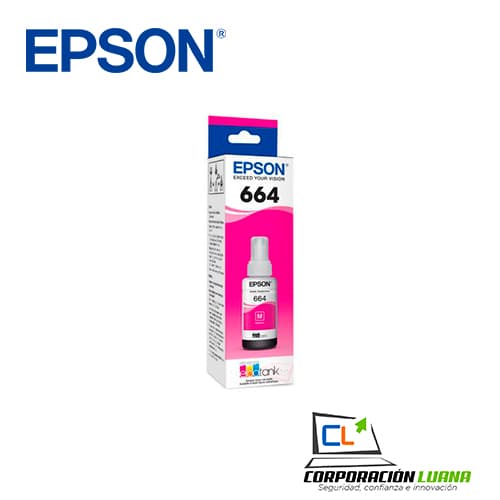 Foto del producto TINTA EPSON  T664320 MAGENTA ( C13T66432A ) L210 / L355 / L555 +