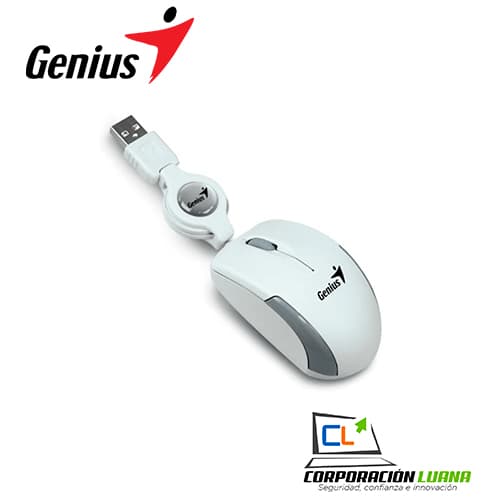 Imagen de MOUSE GENIUS MICRO TRAVELER V2 USB WHITE(PN 31010125104