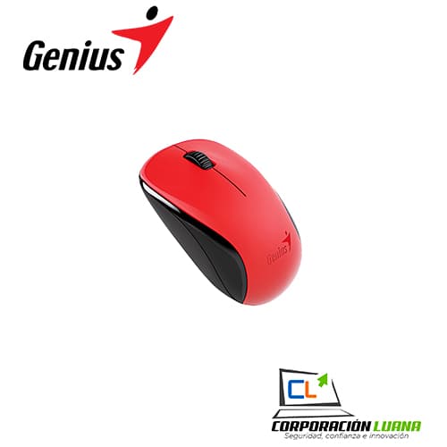 Foto del producto MOUSE INALAMBRICO GENIUS NX-7000 ( 31030027403 ) BLUEEYE ROJO