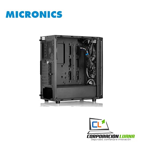 Imagen de CASE MICRONICS KRATOSS C8008 HD USB 3.0 4 FAN 12CM 2RING RGB VIDRIO