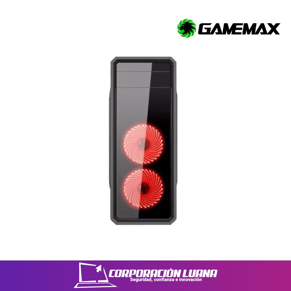 Imagen de CASE GAMER GAMEMAX SHADOW G561-F RED GE550W 3 FAN