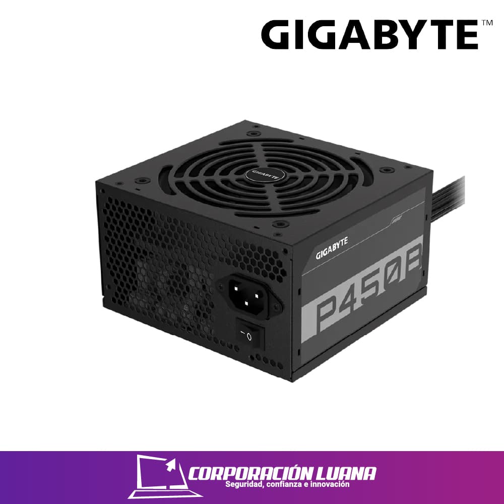 Imagen de FUENTE DE PODER GIGABYTE P450B ( GP-P450B ) 450W | 80 PLUS BRONZE