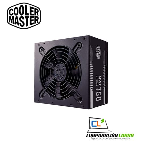 Foto del producto FUENTE DE PODER COOLER MASTER MWE V2 ( MPE-7501-ACAAB-US ) 750W | 80 PLUS BRONZE