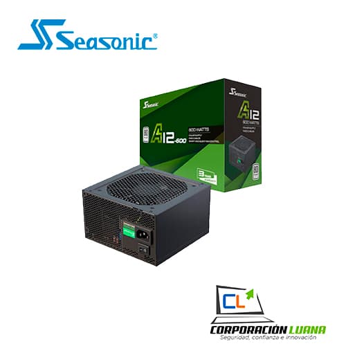 FUENTE DE PODER SEASONIC A12 ( SSR-600RA ) 600W | 80 PLUS WHITE