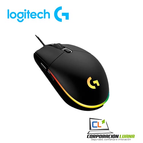 Imagen de MOUSE LOGITECH G203 LIGHTSYNC OPTICAL 8000 DPI RGB BLACK 910-005790