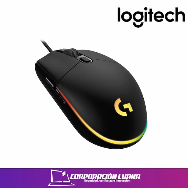 MOUSE LOGITECH G203 LIGHTSYNC OPTICAL 8000 DPI RGB BLACK 910-005790