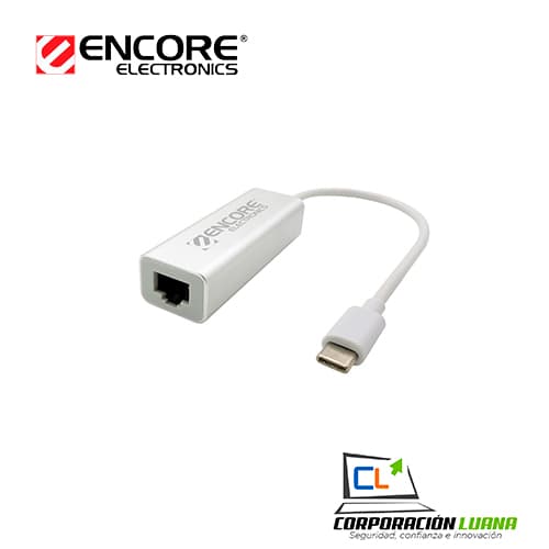 ADAPTADOR ENCORE USB 3.1 ENAD-U3C2RG TIPO C-A- RJ45 GIGABIT