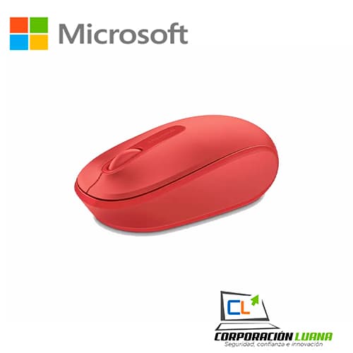 MOUSE OPTICO INALAMBRICO MICROSOFT MOBILE 1850 RED U7Z0003