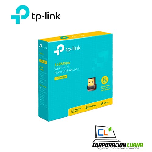 Imagen de ADAPTADOR DE RED INALAMBRICO TP-LINK ( TL-WN725N ) 150MBPS | 2.4GHZ