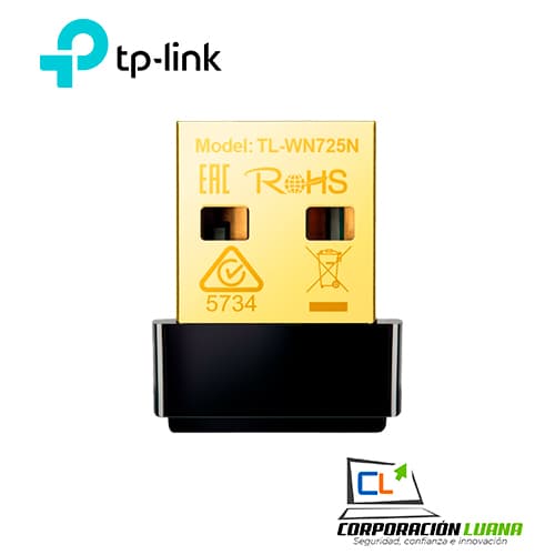 Imagen de ADAPTADOR DE RED INALAMBRICO TP-LINK ( TL-WN725N ) 150MBPS | 2.4GHZ