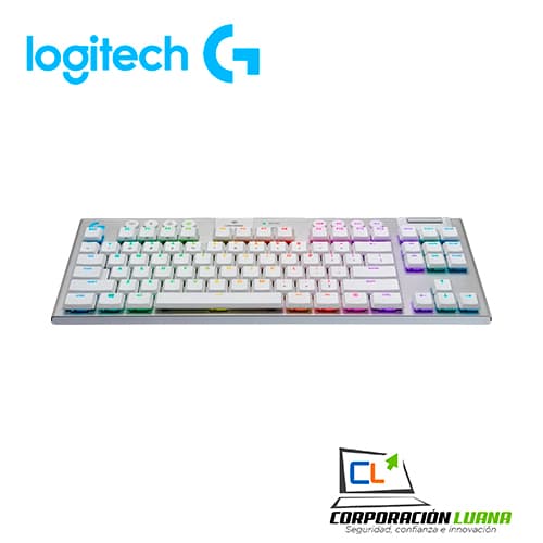 Imagen de TECLADO GAMER LOGITECH G915 TKL WHITE LIGHTSPEED WIRELESS MECHANICAL