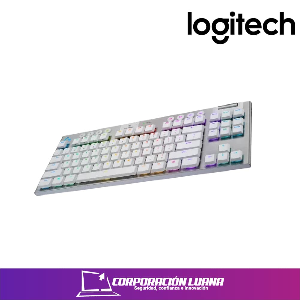 Foto del producto TECLADO GAMER LOGITECH G915 TKL WHITE LIGHTSPEED WIRELESS MECHANICAL