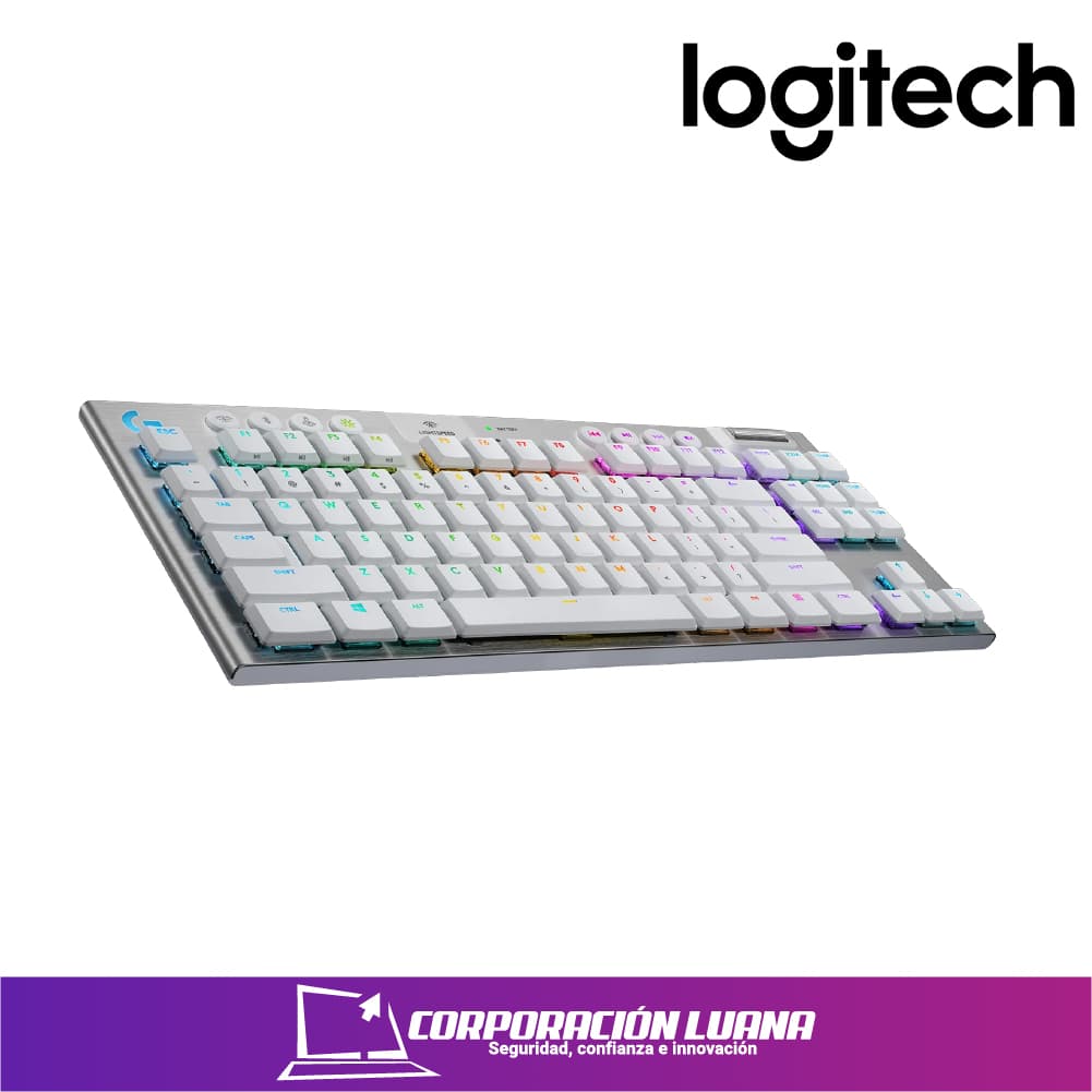 Imagen de TECLADO GAMER LOGITECH G915 TKL WHITE LIGHTSPEED WIRELESS MECHANICAL