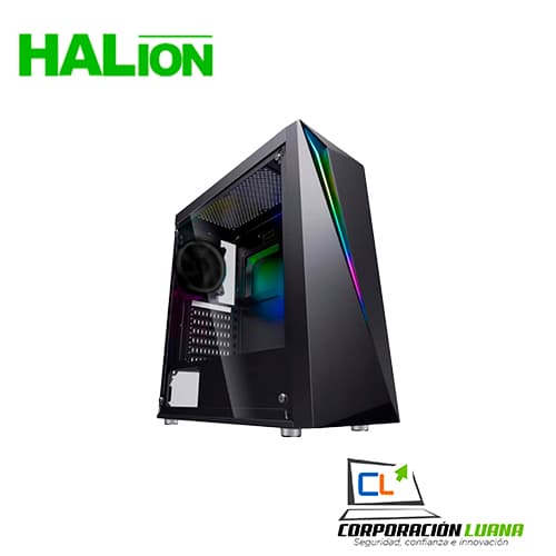 Foto del producto CASE GAMER HALION FLASH-CF 500W REAL NG RGB V TEM AEHAFLCF