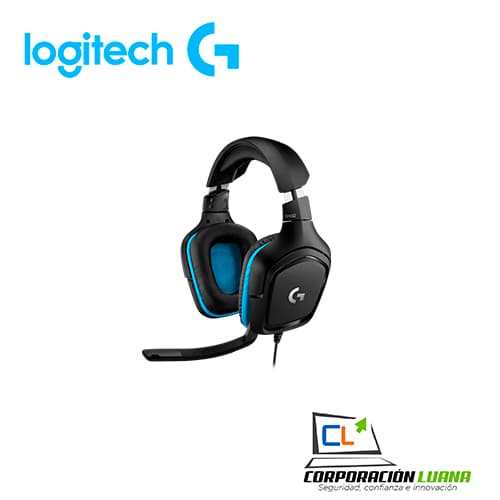 Imagen de AUDIFONO C/MICROF. LOGITECH G432 7.1 USB BLACK (981-000769)