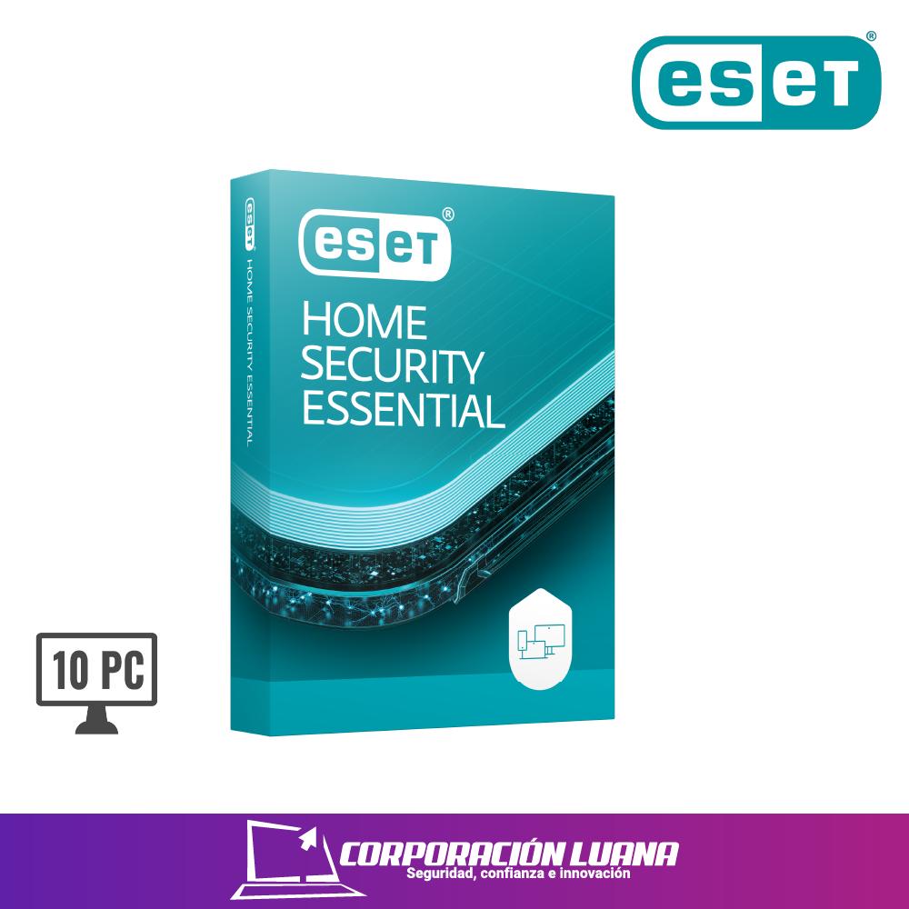 ANTIVIRUS ESET HOME SECURITY ESSENTIAL ( S11030167 ) 10 PC | 12 MESES