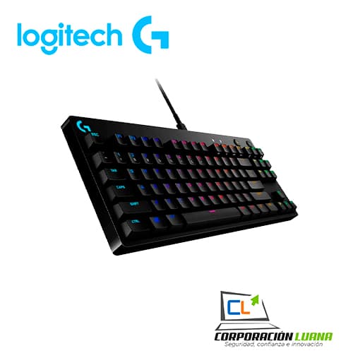 TECLADO GAMER LOGITECH PRO RGB (920-009388) SWITCH GX BLUE CLICKY