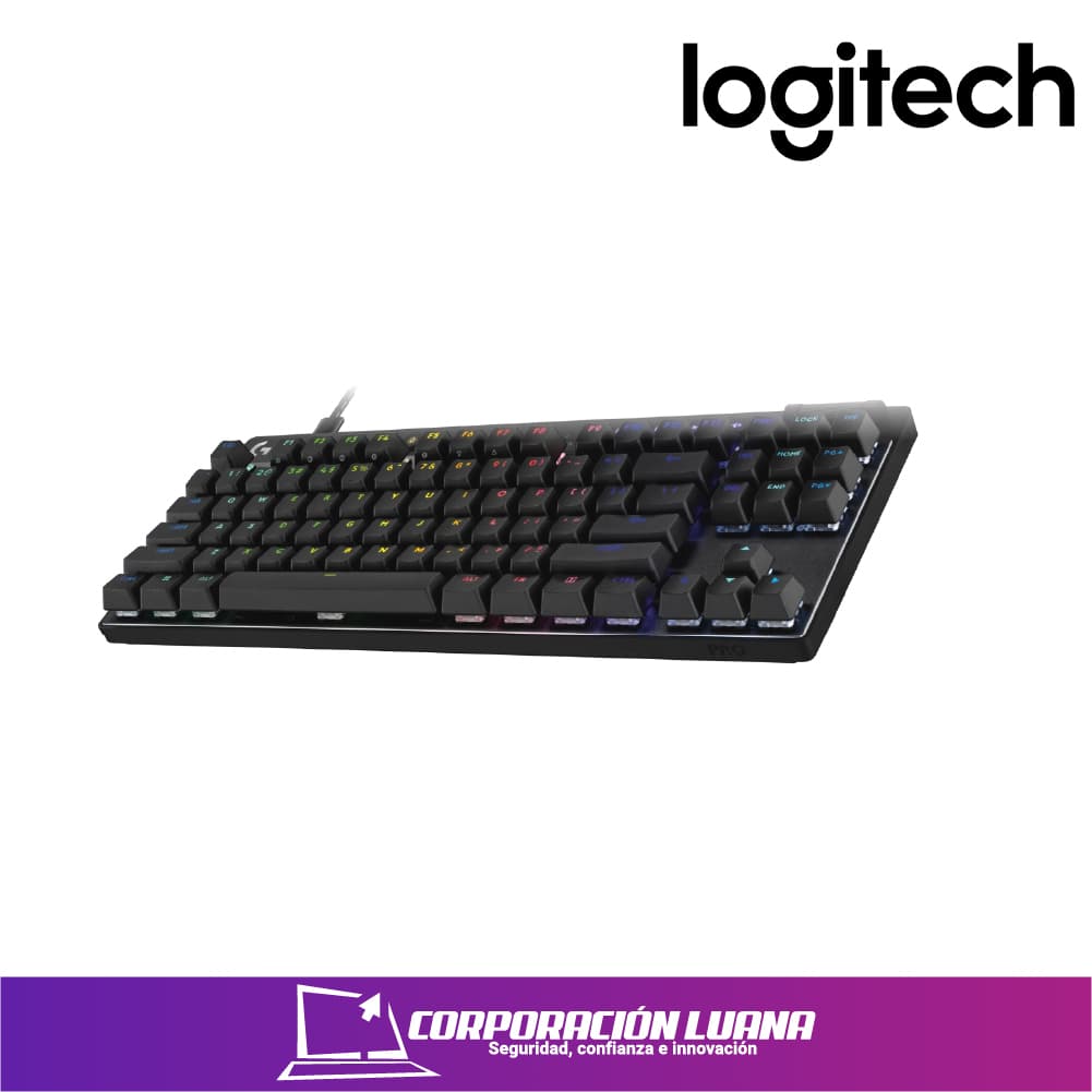 Foto del producto TECLADO GAMER LOGITECH PRO RGB (920-009388) SWITCH GX BLUE CLICKY