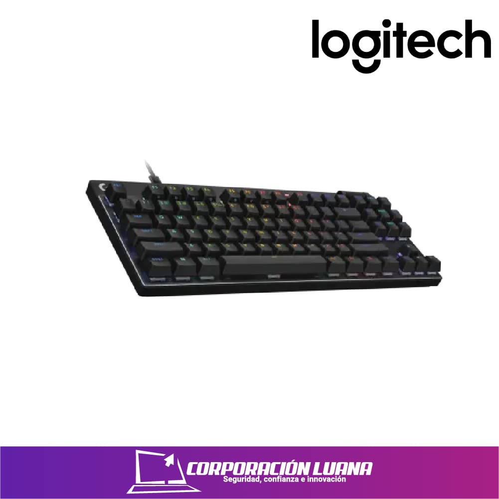 Imagen de TECLADO GAMER LOGITECH PRO RGB (920-009388) SWITCH GX BLUE CLICKY