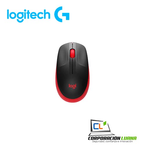 Foto del producto MOUSE LOGITECH M190 - INALÁMBRICO - RECEPTOR USB - NEGRO/ROJOMODELO: 910-005904