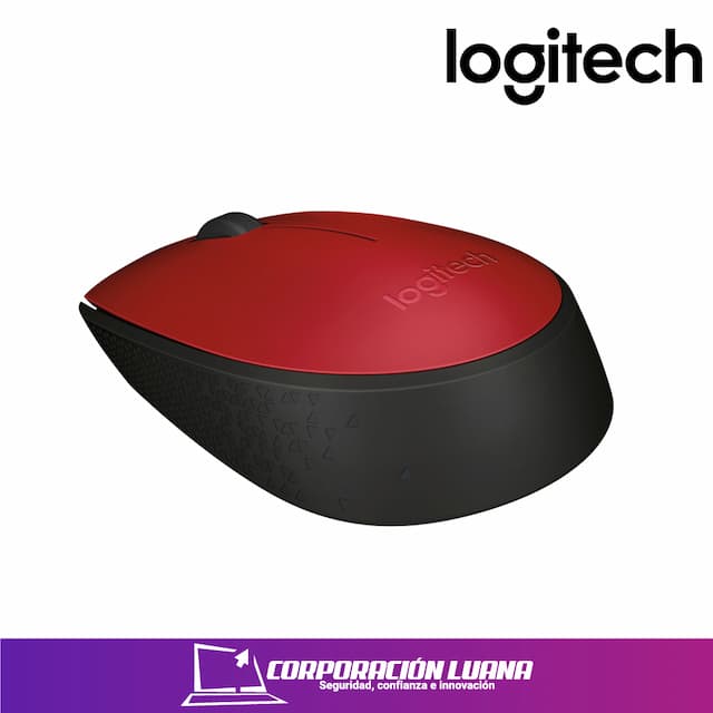 MOUSE INALAMBRICO LOGITECH M170 ( 910-004941 ) ROJO - NEGRO