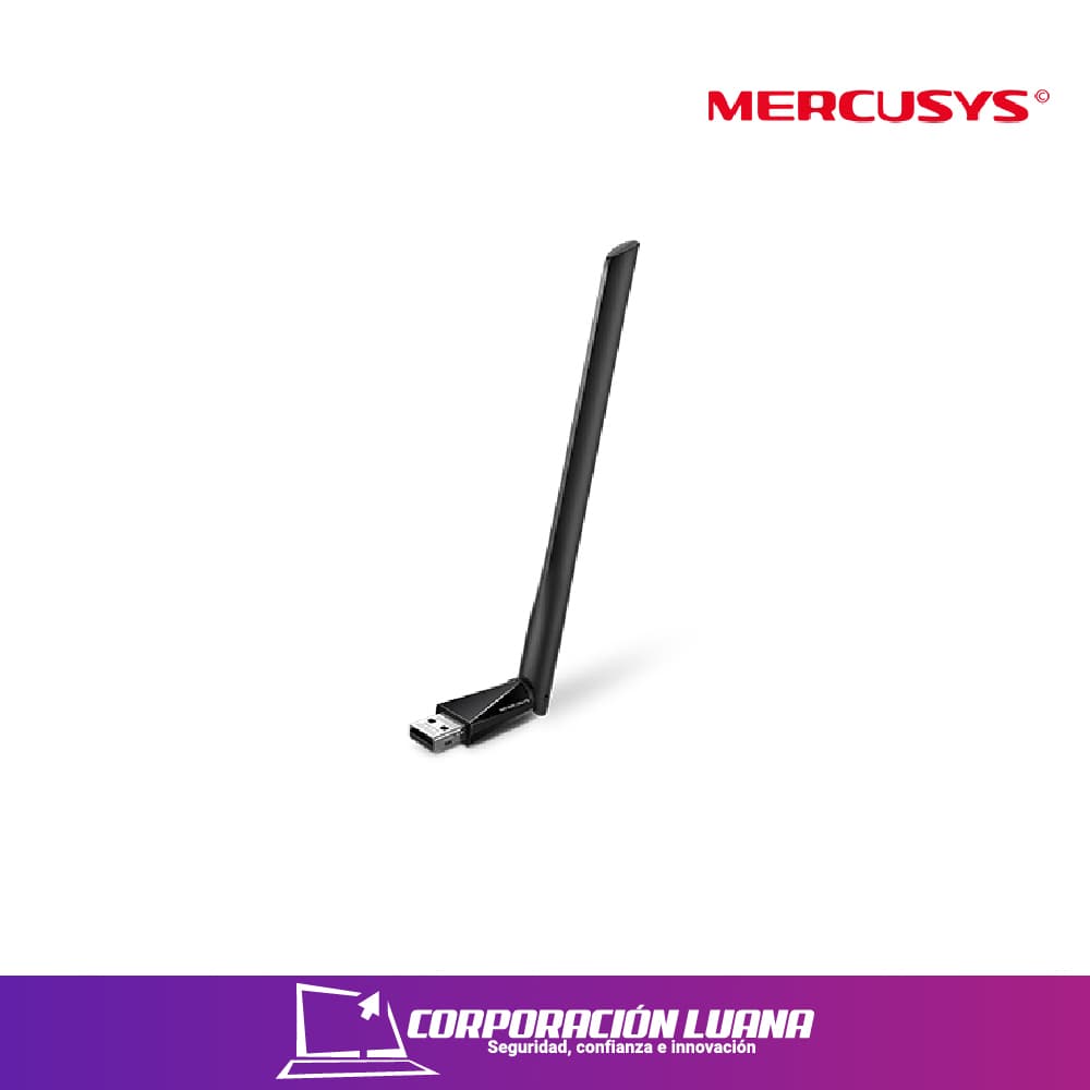 Imagen de ADAPTADOR USB INALAMBRICO DOBLE BANDA AC650 ANTENA DE 6DBI/ VELOCIDAD DE TRANSMISION 5GHZ/433MBPS 2,4GHZ U10