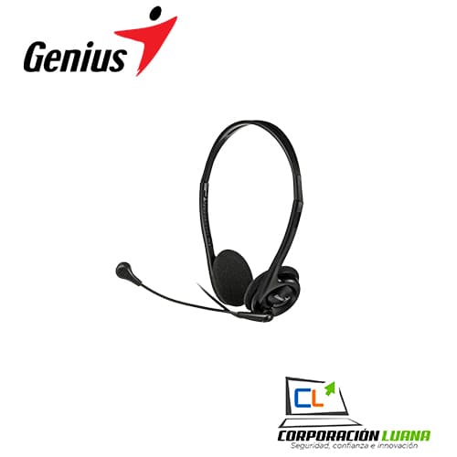 Foto del producto AUDIFONO C/MICROF. GENIUS HS-200C BLACK (PN31710151100)