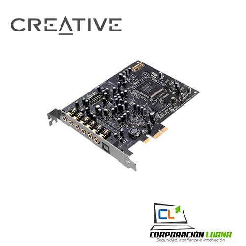 Foto del producto TARJETA DE SONIDO CREATIVE PCIE BLASTER AUDIGY RX 7.1 SB1550 (PN 70BS15500000000)