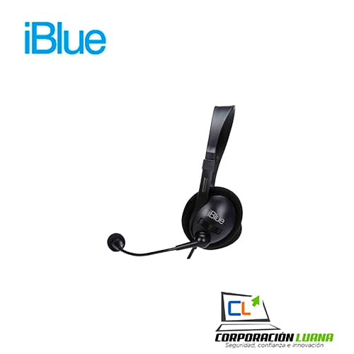 AUDIFONO C/MICROFONO IBLUE HS-3001BK CHAT-LINK USB BLACK (PN HS-3001BK)