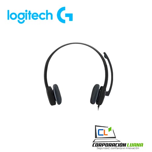 Imagen de AUDIFONO C/MICROF. LOGITECH H151 STEREO BLACK (981-000587)